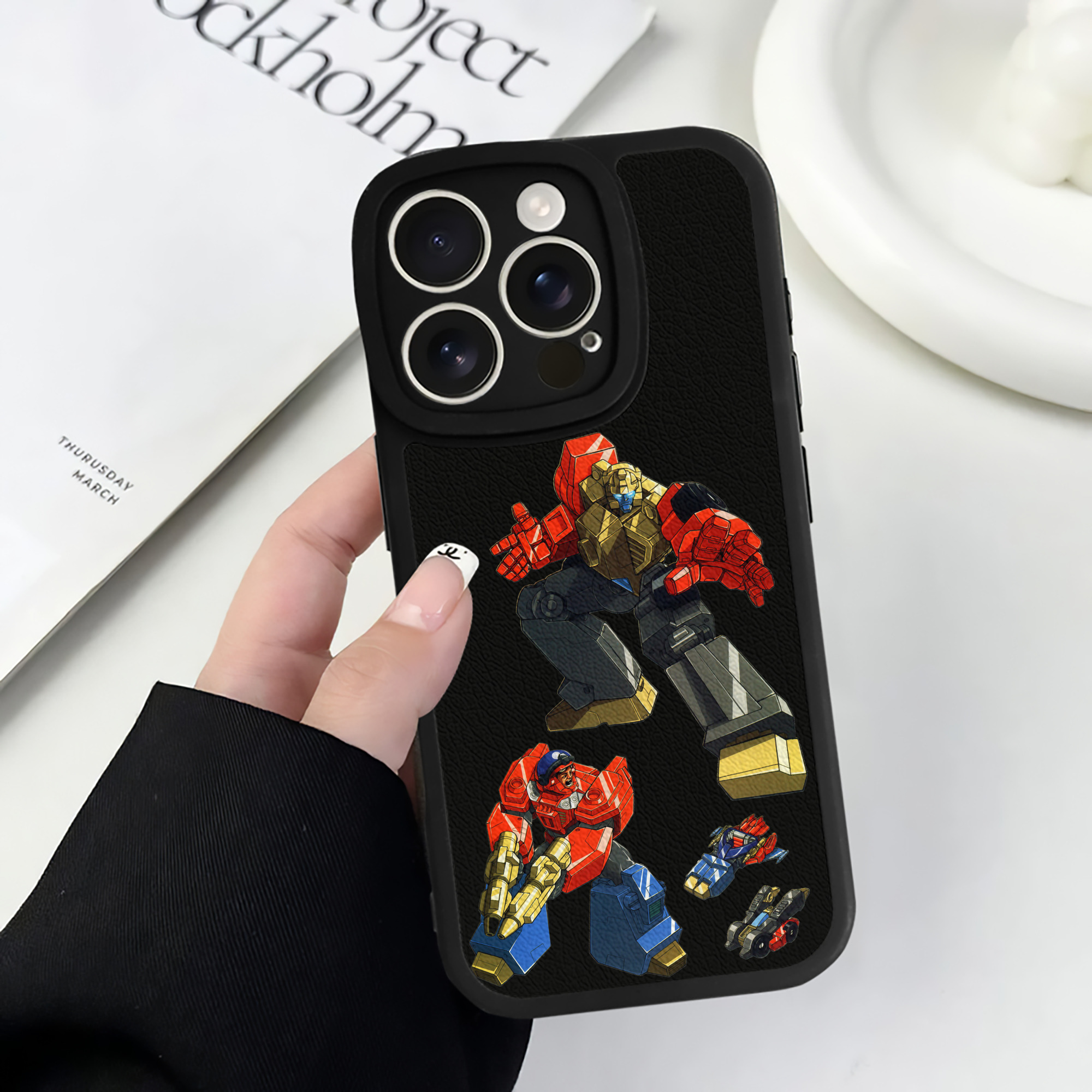 （画像用）  【iPhone 16シリーズ対応】シリコンスマホケース（レザー調） 材質：シリコン